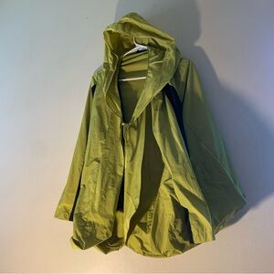 Sun Kim Lime Green Rain Jacket Size M